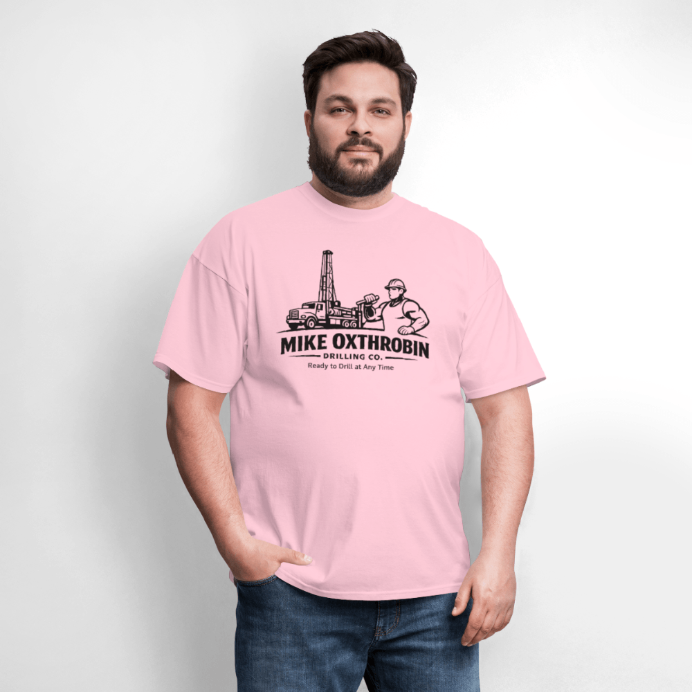 Mike Oxthrobin Drilling Co Funny T-Shirt Color: Rock
