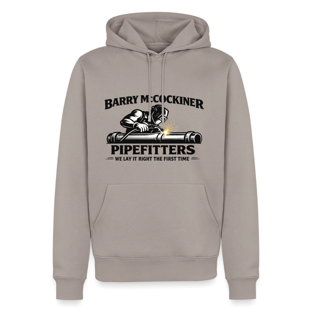 Barry McCockiner Pipefitters Premium Hoodie Color: Taupe