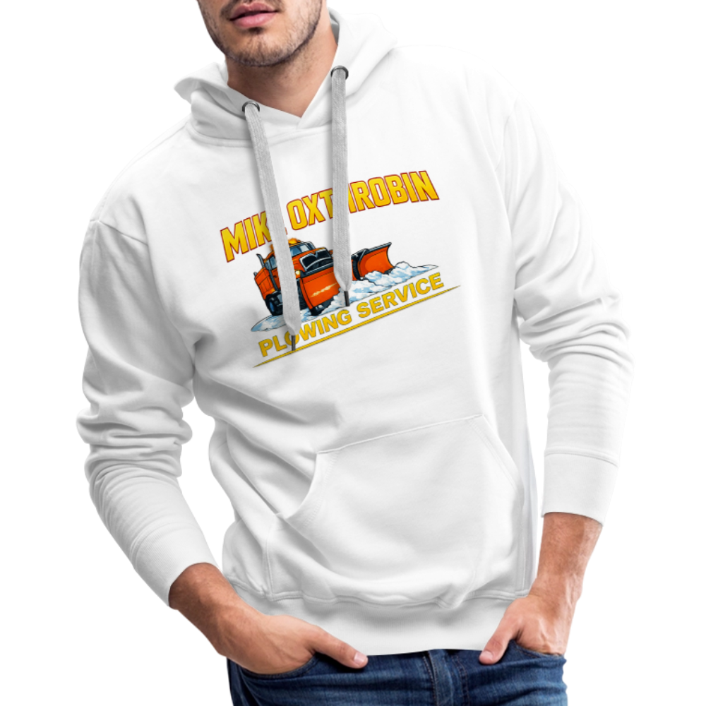 Mike Oxthrobin Plowing Service Premium Hoodie - white