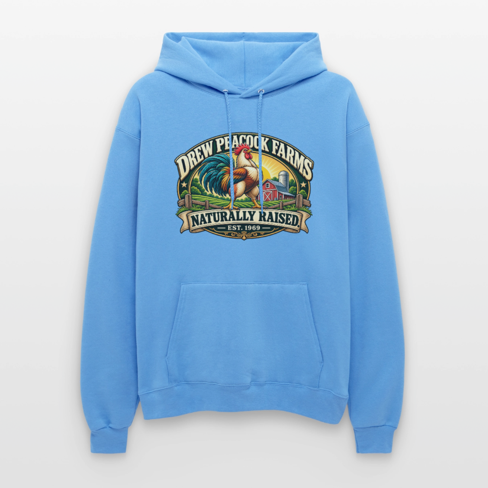 Drew Peacock Farms Hoodie Color: Carolina Blue