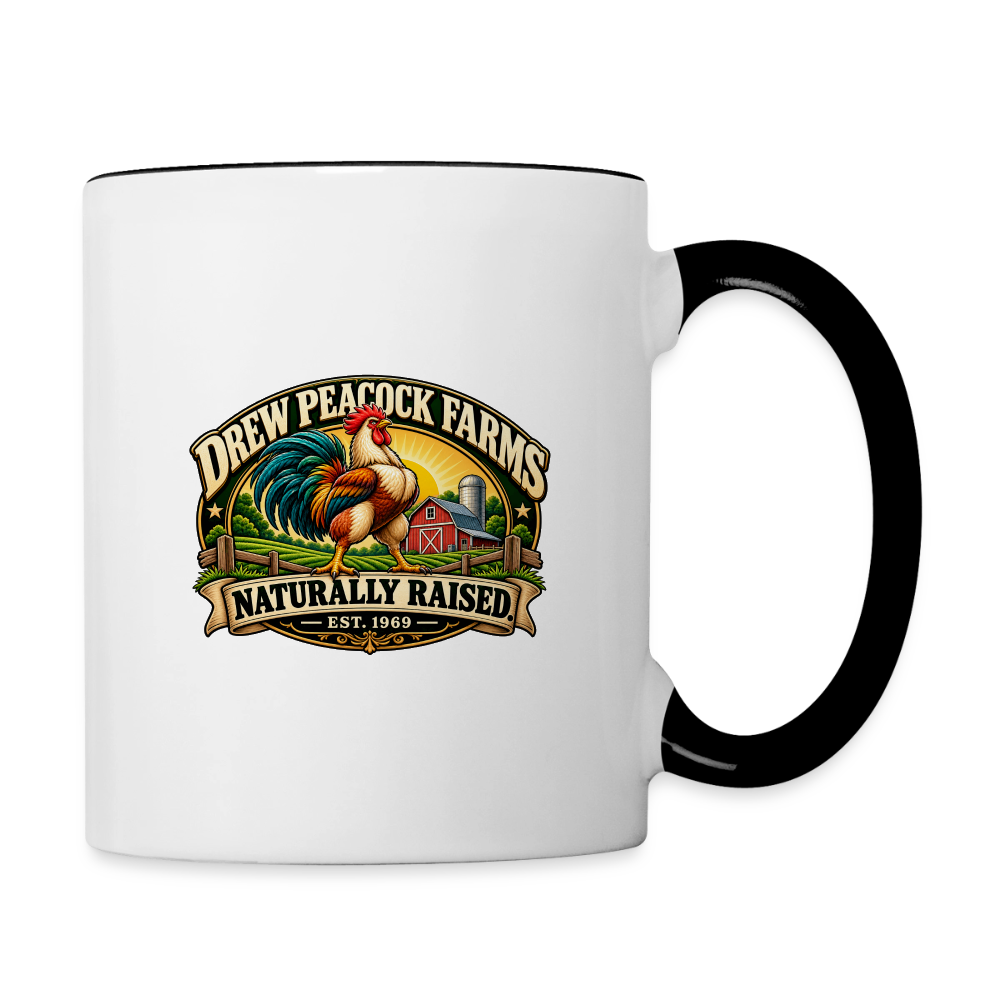 Drew Peacock Farms Mug - white/black