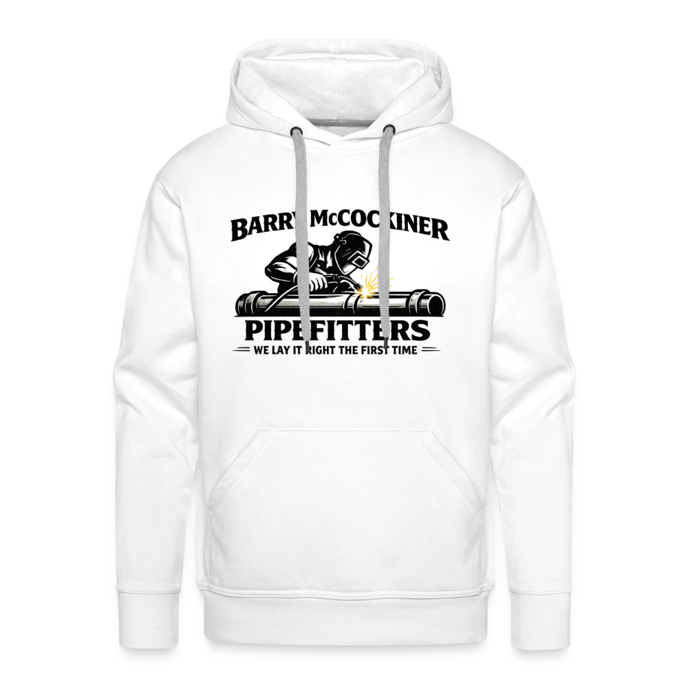 Barry McCockiner Pipefitters Premium Hoodie Color: White