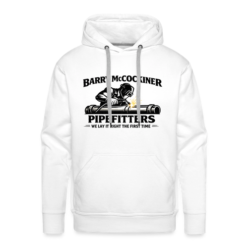 Barry McCockiner Pipefitters Premium Hoodie Color: White