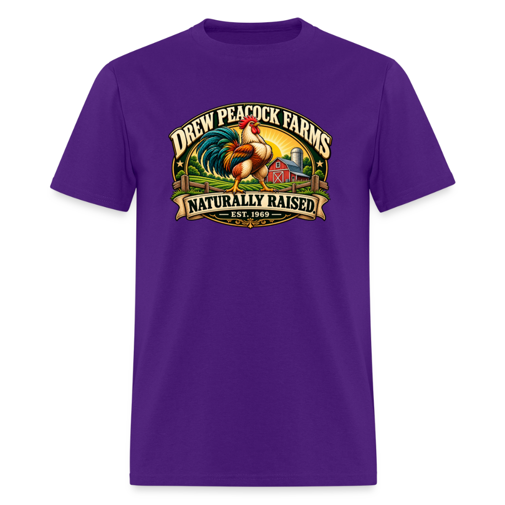 Drew Peacock Farms T-Shirt - purple