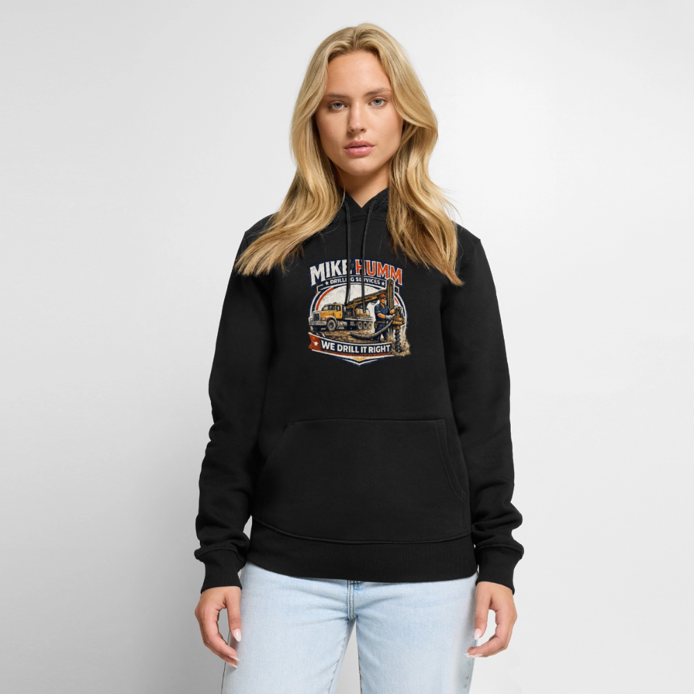 Mike Humm Drilling Service Funny Premium Hoodie - black