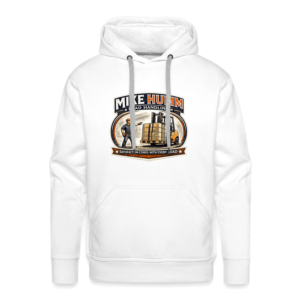 Mike Humm Load Handling Premium Hoodie Color: White