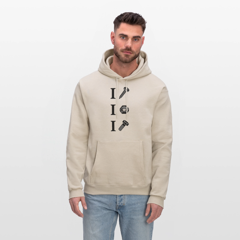 I Screw I Nut I Bolt Hoodie - Sand