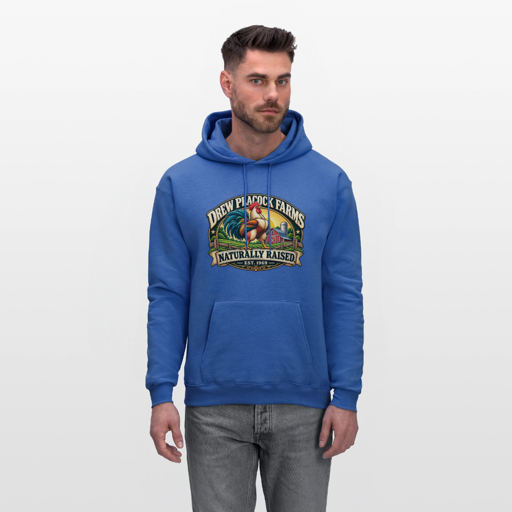 Drew Peacock Farms Hoodie Color: Carolina Blue