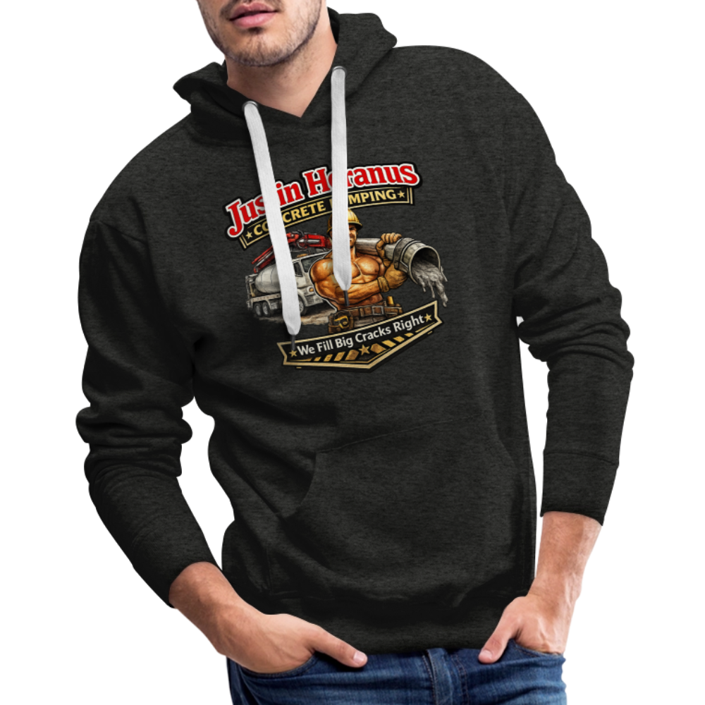 Justin Heranus Concrete Pumping Premium Hoodie - charcoal grey