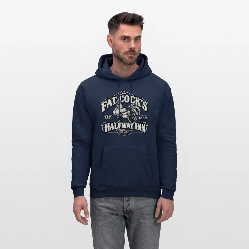 Fat Cock’s Halfway Inn Hoodie Color: Black