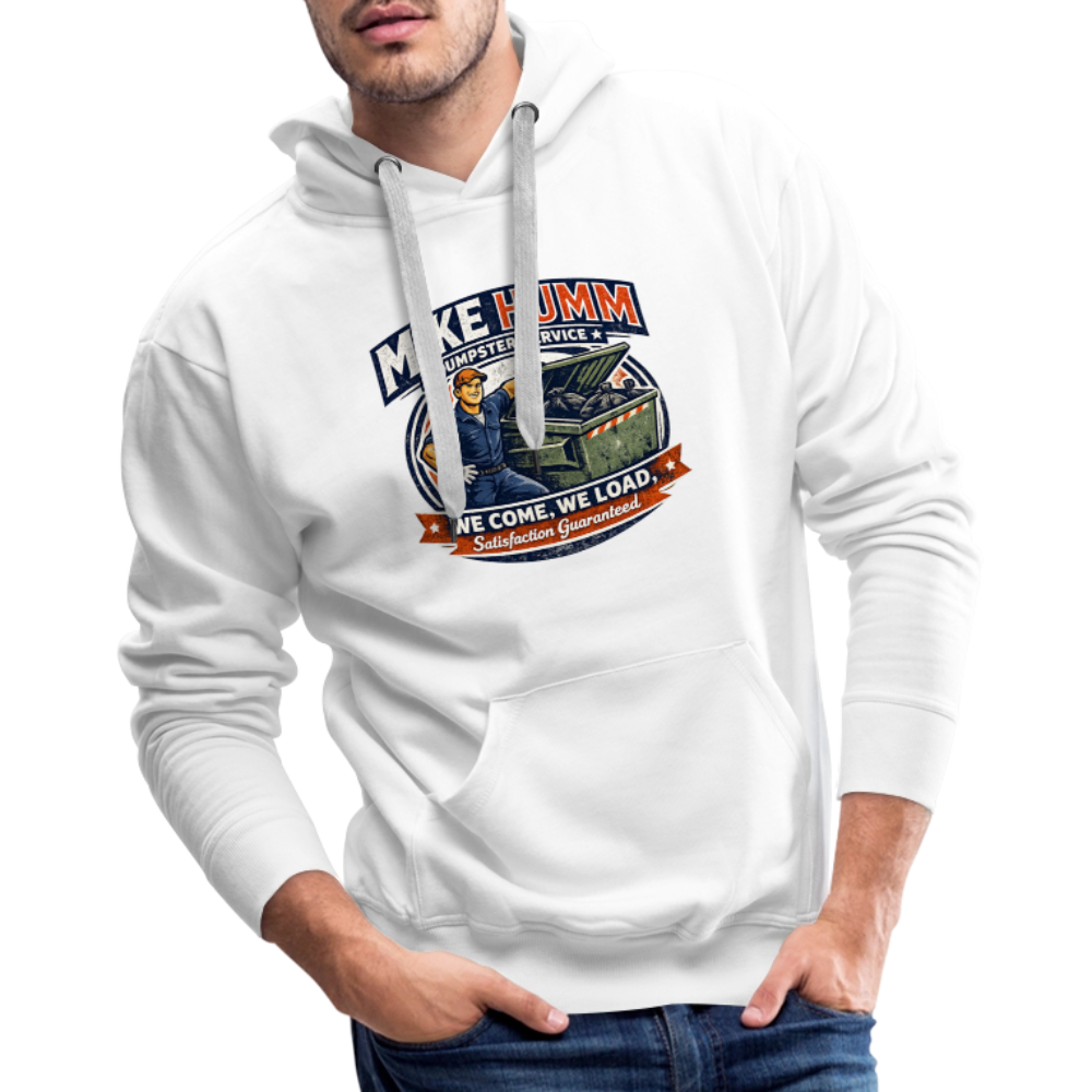 Mike Humm Dumpster Service Premium Hoodie - white