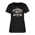 Fat Cock’s Halfway Inn Women’s T-Shirt Color: Black