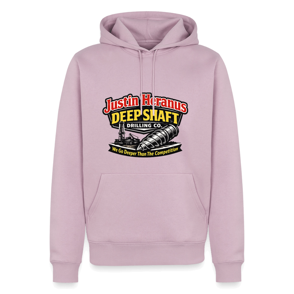 Justin Heranus Deep Shaft Drilling Premium Hoodie Color: Dusty Pink