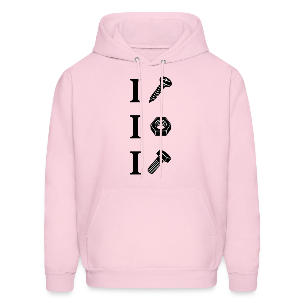 I Screw I Nut I Bolt Hoodie - pale pink