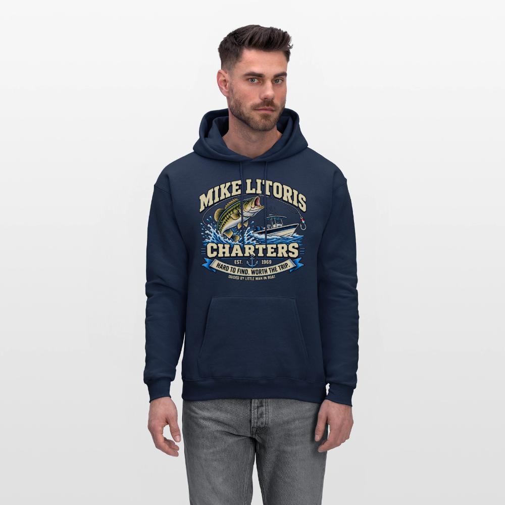 Mike Litoris Fishing Charters Hoodie Color: Black