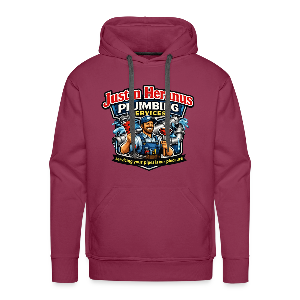 Justin Heranus Plumbing Premium Hoodie - burgundy