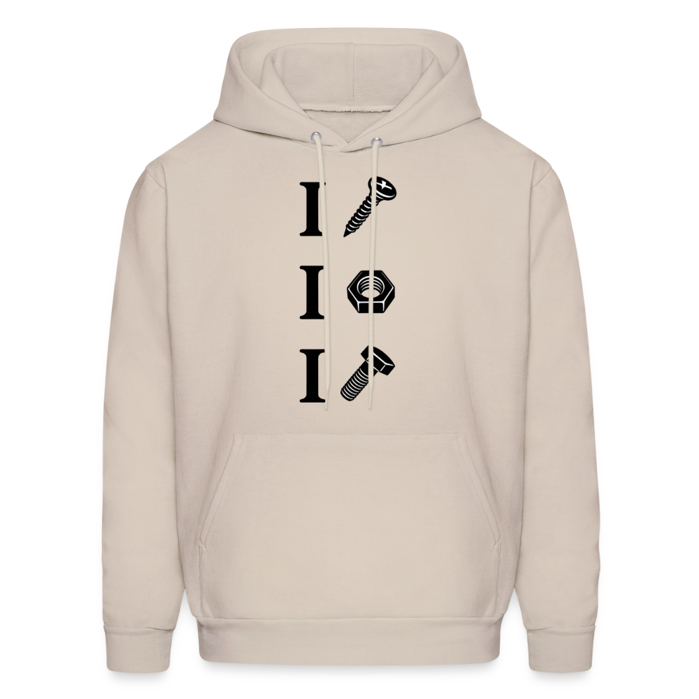 I Screw I Nut I Bolt Hoodie - Sand