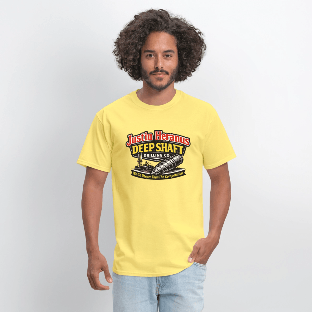 Justin Heranus Deep Shaft Drilling T-Shirt Color: Rock