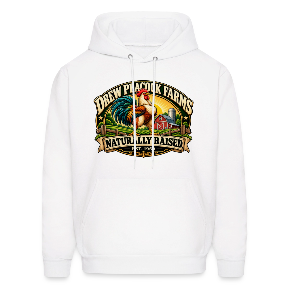 Drew Peacock Farms Hoodie Color: White