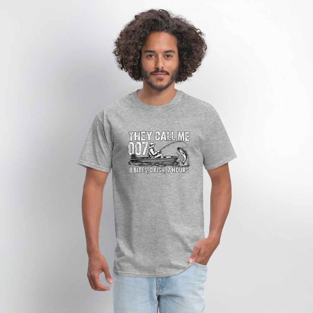 They Call Me 007 Funny Fishing T-Shirt Color: Navy