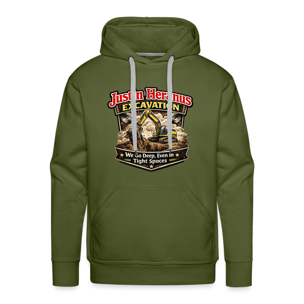 Justin Heranus Excavation Premium Hoodie - olive green