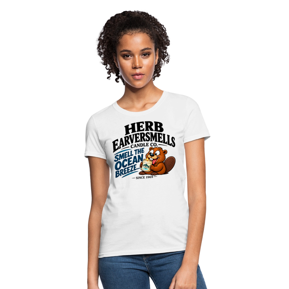 Herb Eaversmells Candle Company Women's T-Shirt Color: White