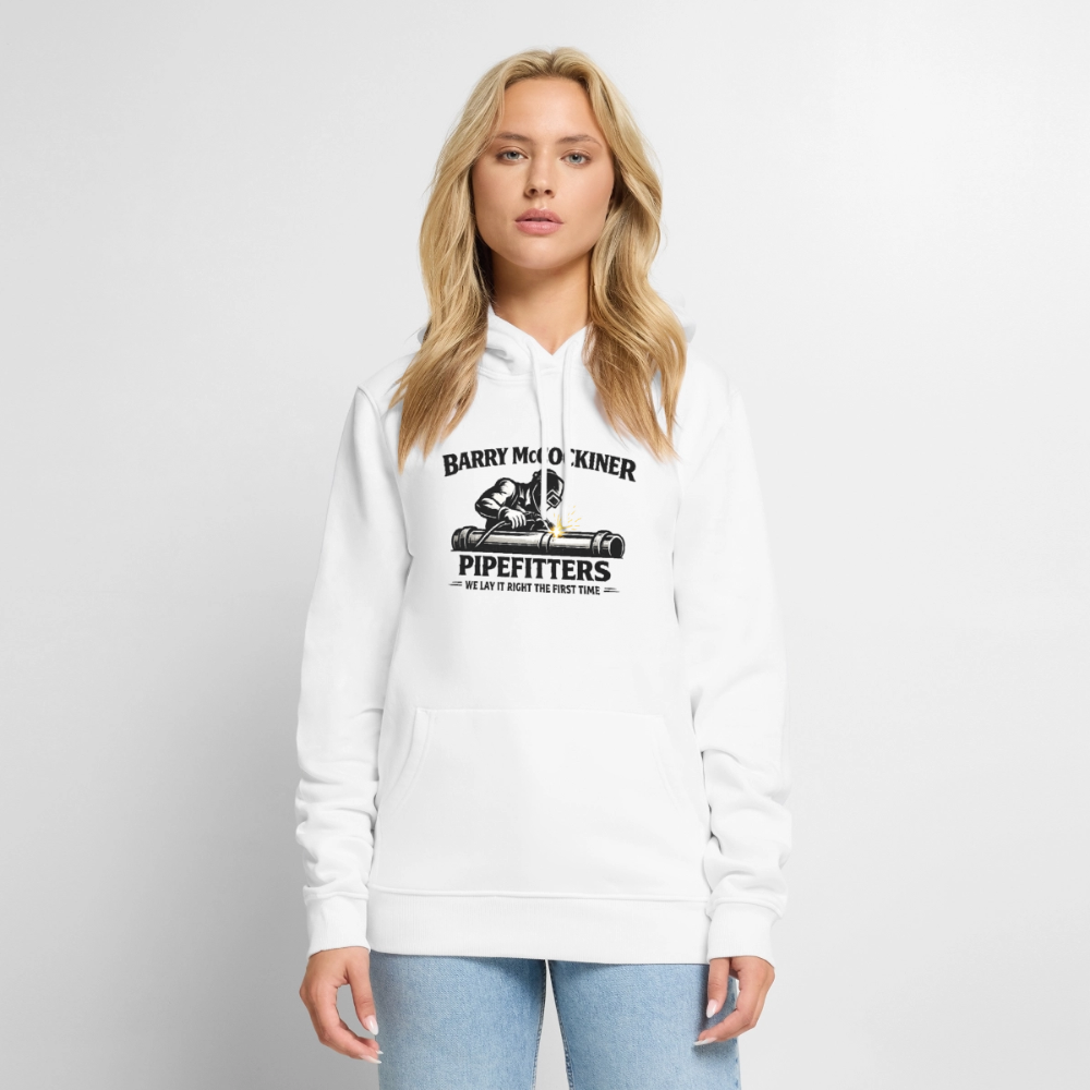 Barry McCockiner Pipefitters Premium Hoodie Color: White
