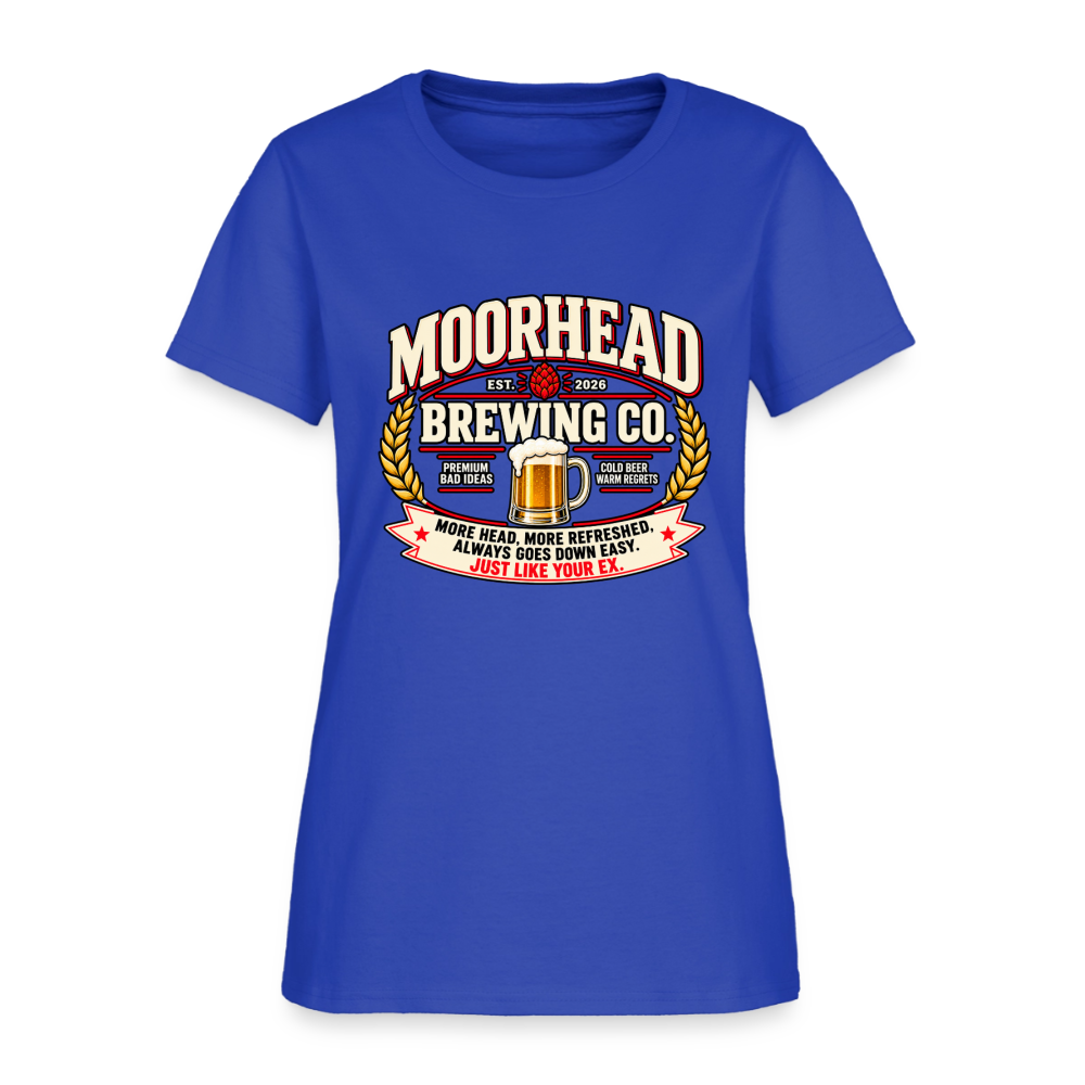 Moorhead Brewing Co. Women’s T-Shirt Color: Royal Blue