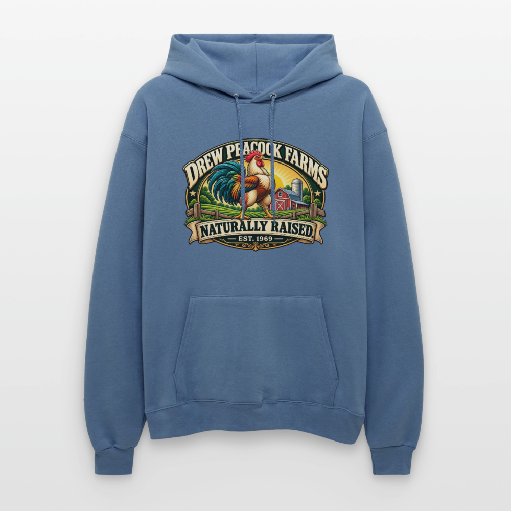 Drew Peacock Farms Hoodie Color: Carolina Blue