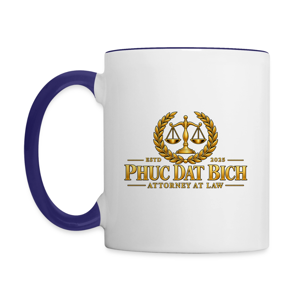 Phuc Dat Bich Attorney At Law Mug - white/cobalt blue