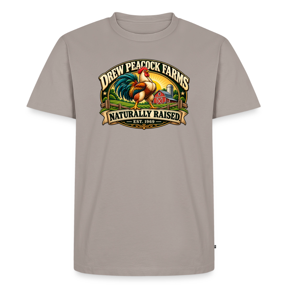 Drew Peacock Farms Premium T-Shirt Color: Taupe