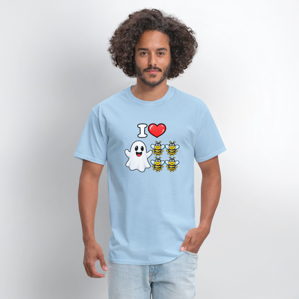 I Heart Boo Bees Funny Halloween T-Shirt Color: Navy