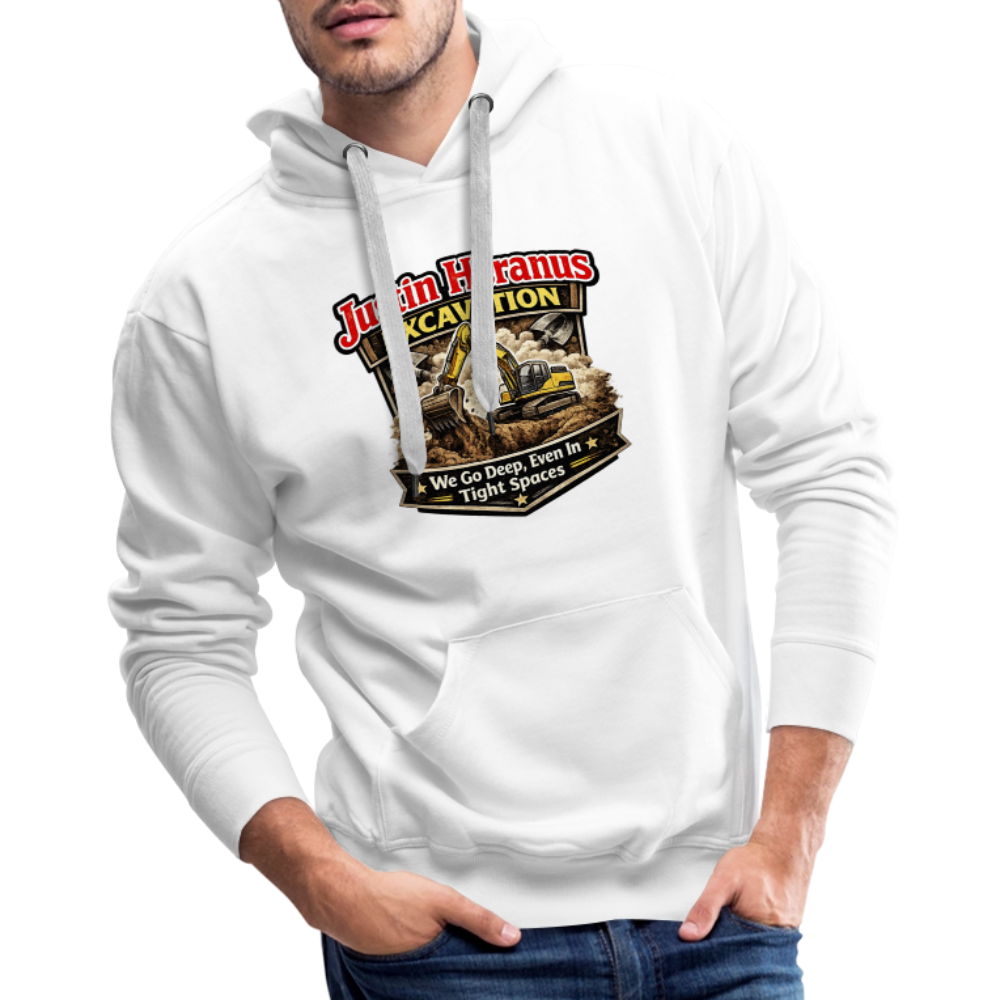 Justin Heranus Excavation Premium Hoodie - white