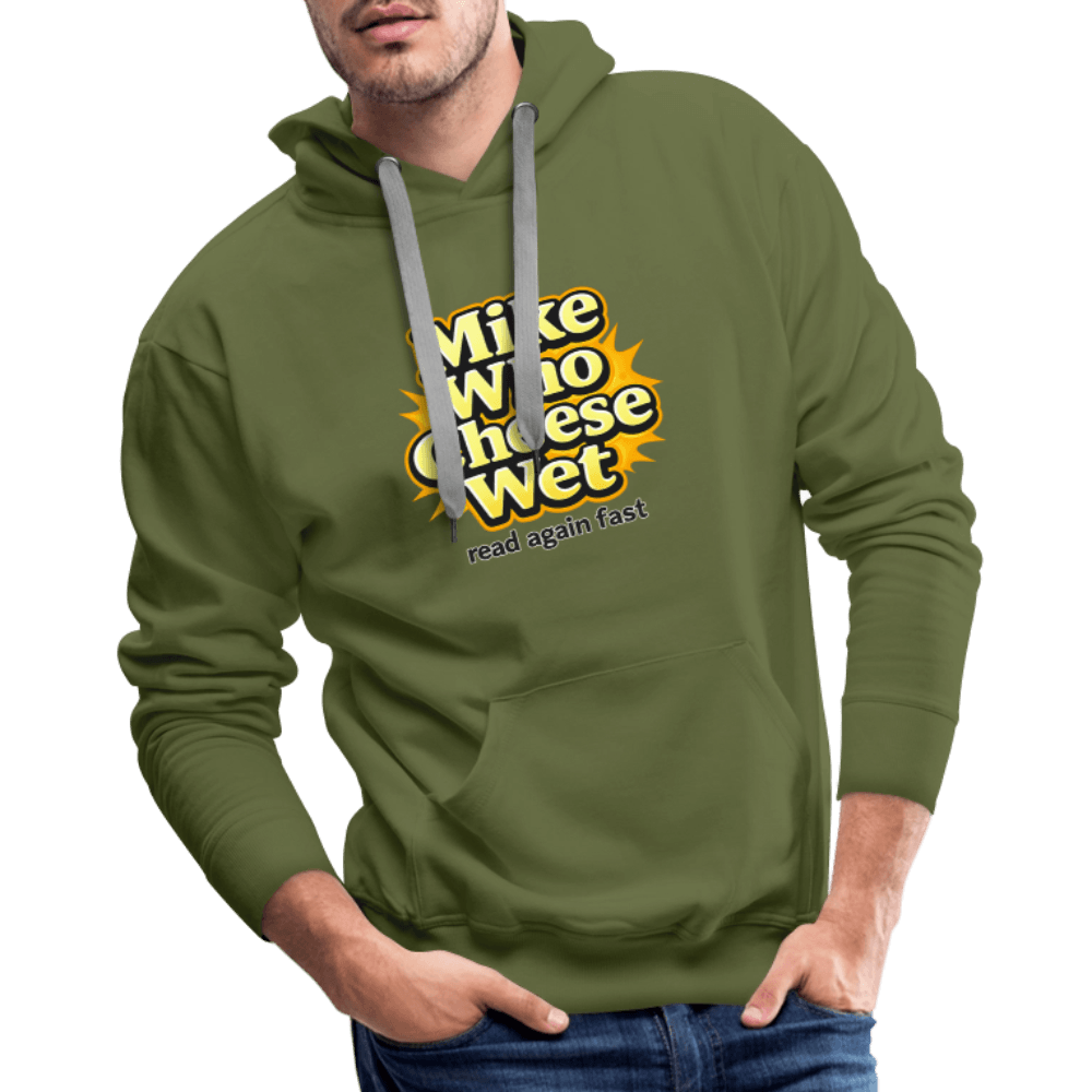 Mike Who Cheese Wet Premium Hoodie Color: Black