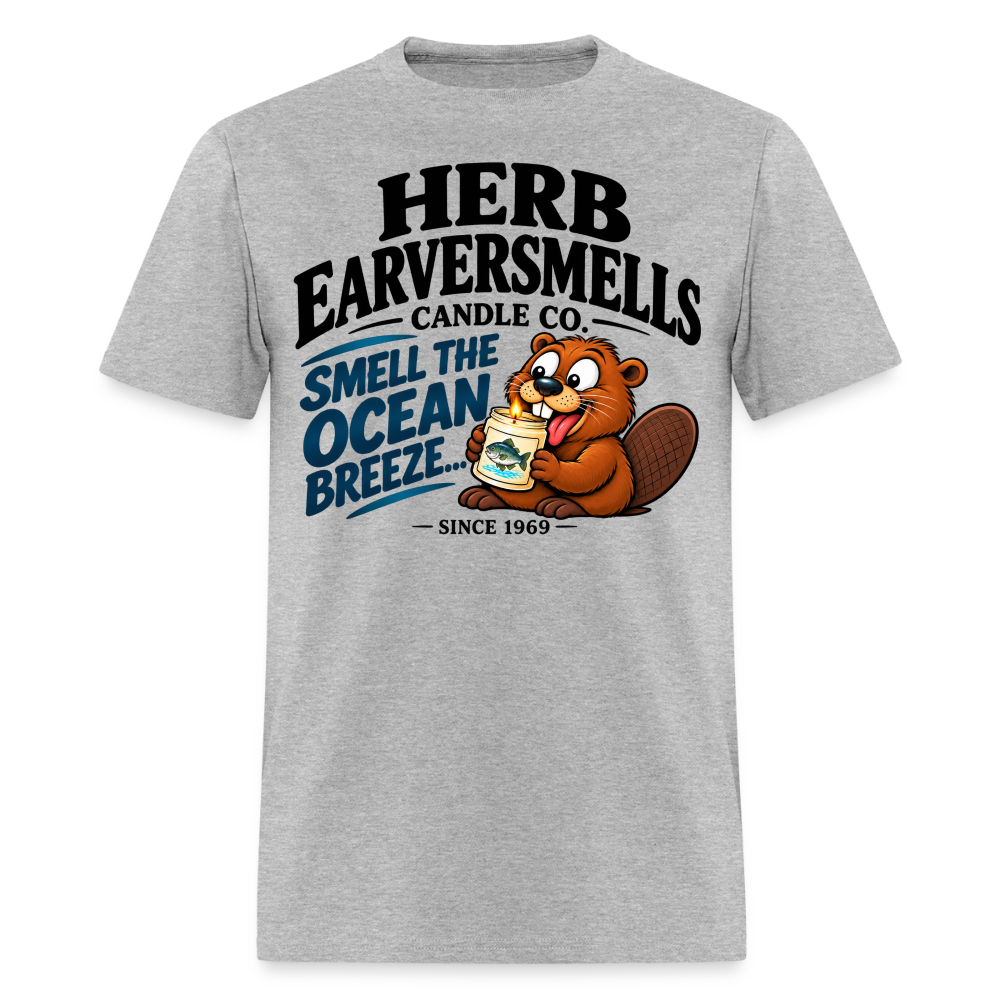Herb Eaversmells Candle Company T-Shirt Color: Heather Gray