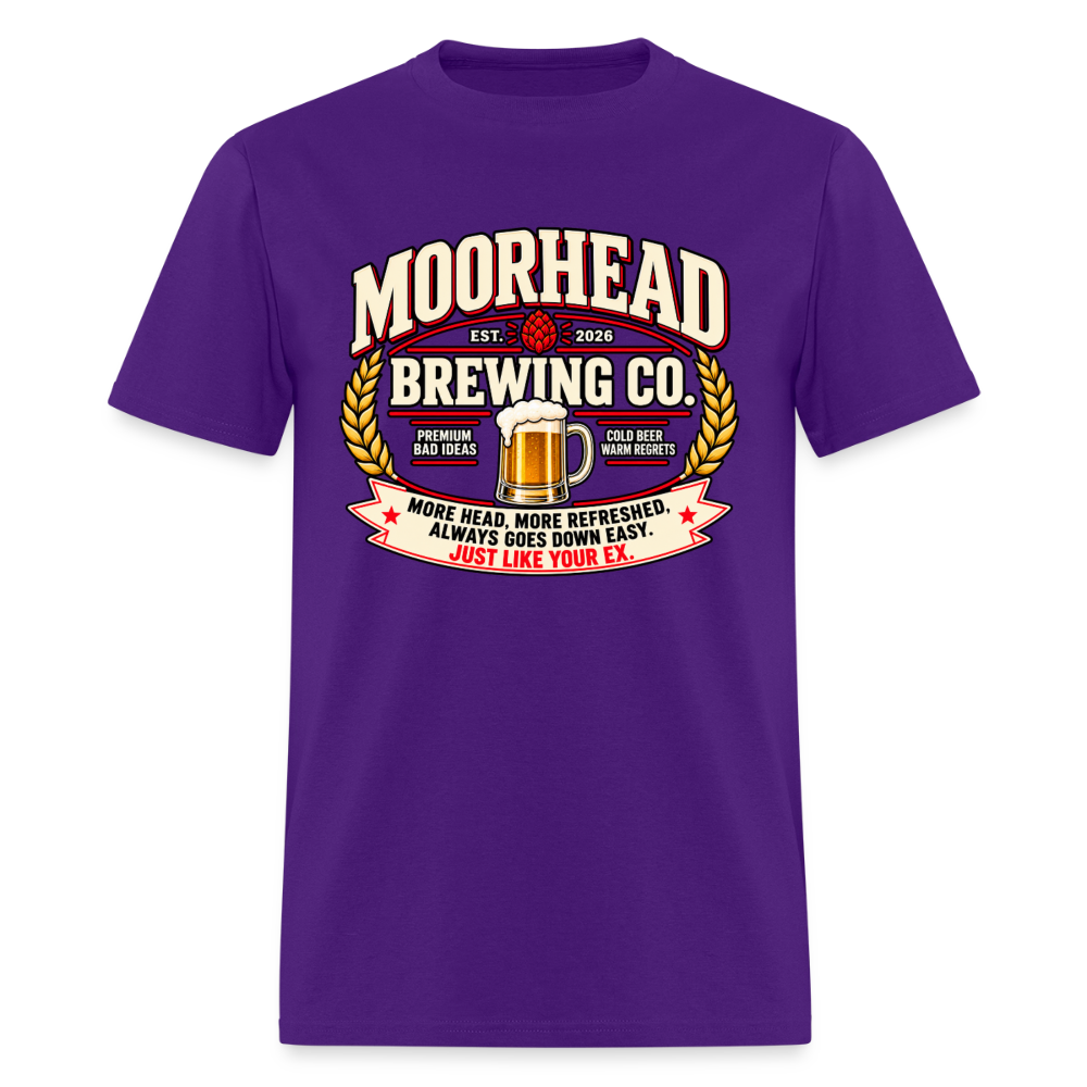 Moorhead Brewing Co. T-Shirt Color: purple