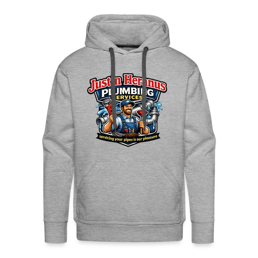 Justin Heranus Plumbing Premium Hoodie - heather grey