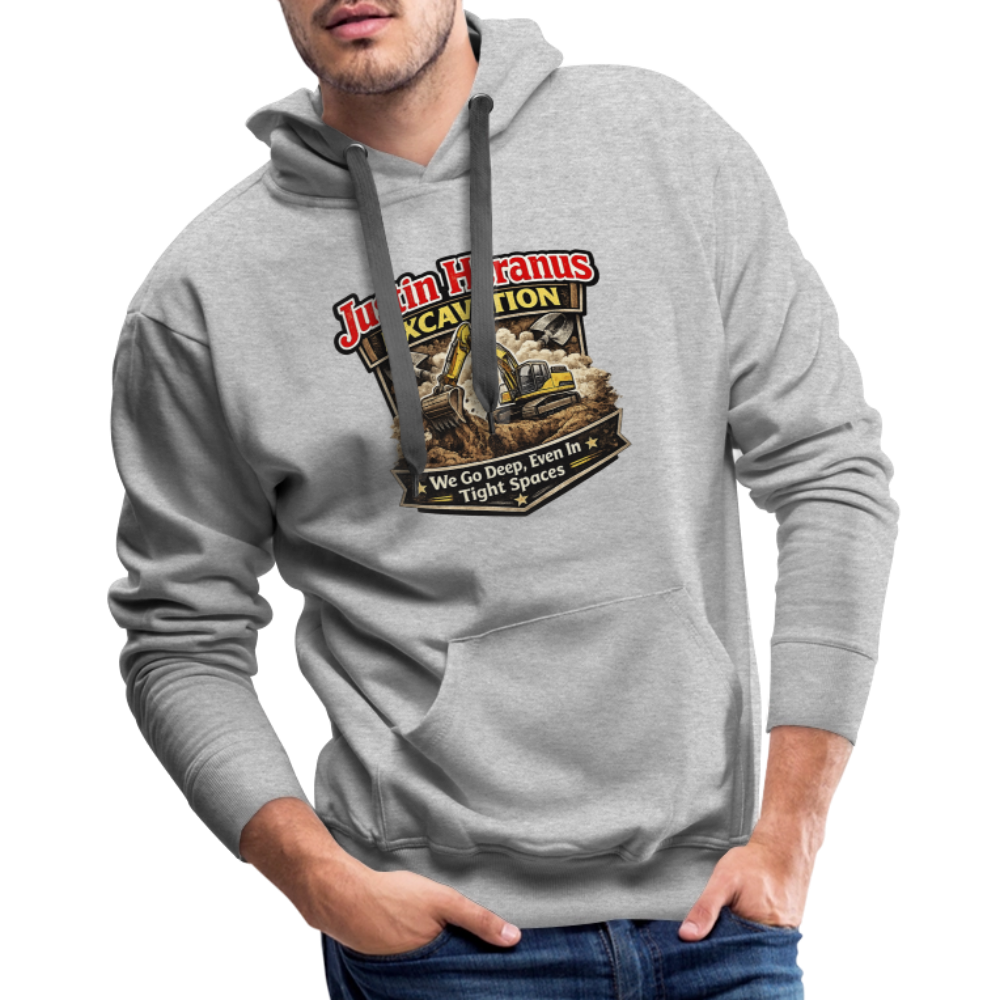Justin Heranus Excavation Premium Hoodie - heather grey