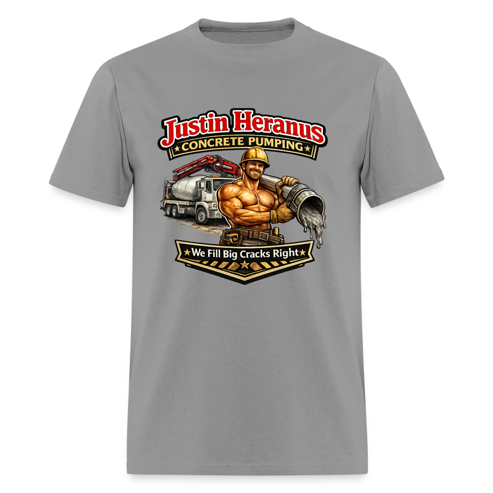 Justin Heranus Concrete Pumping T-Shirt - rock