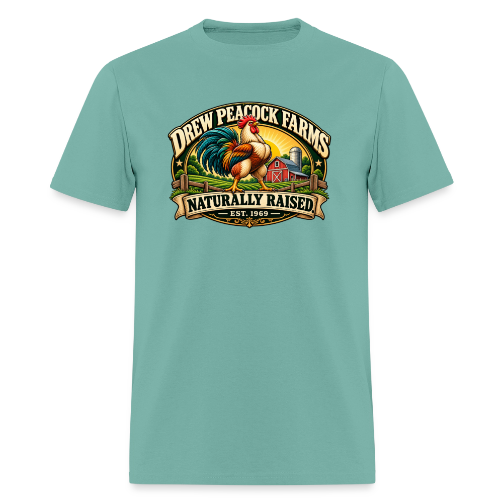 Drew Peacock Farms T-Shirt - aquatic