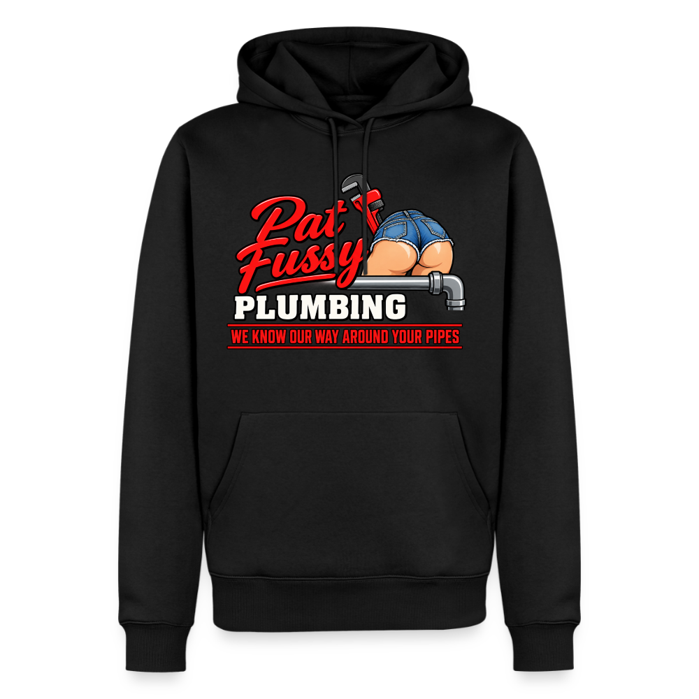 Pat Fussy Plumbing Funny Adult Premium Hoodie Color: black