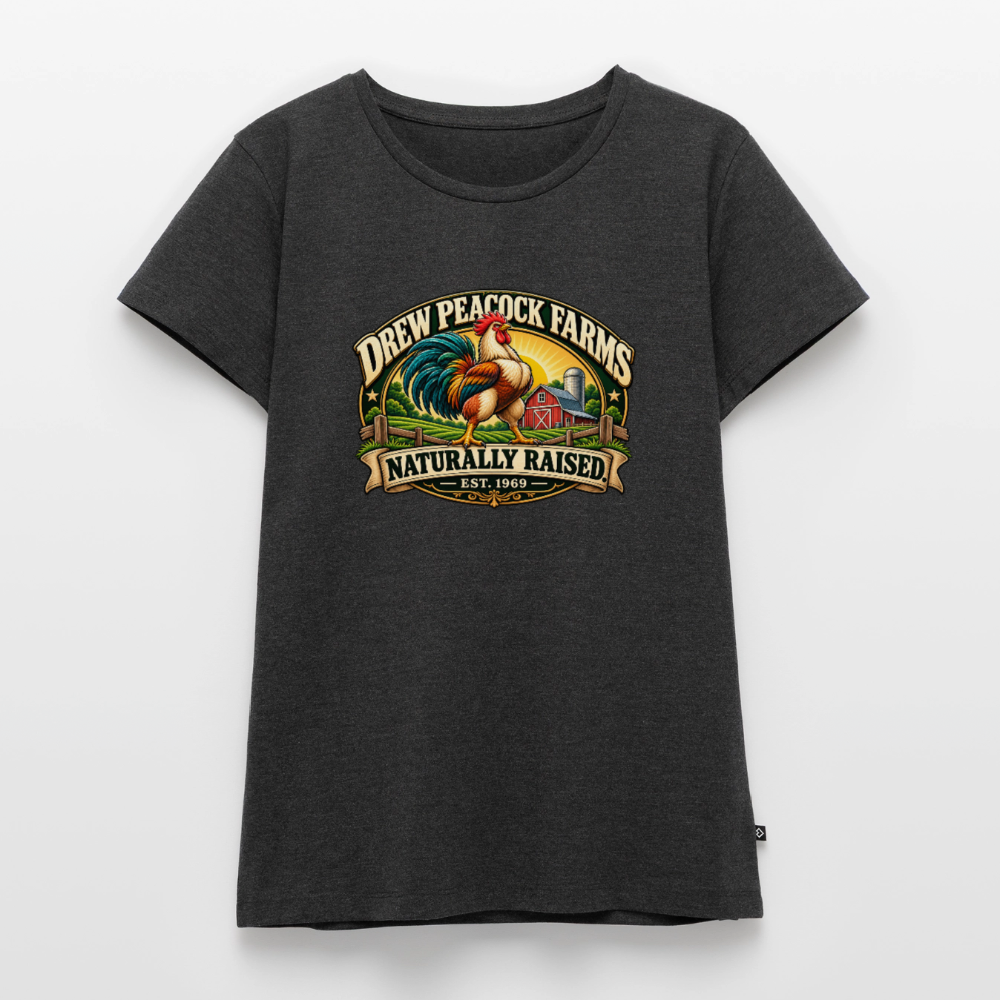 Drew Peacock Farms Women’s Premium T-Shirt - heather anthracite