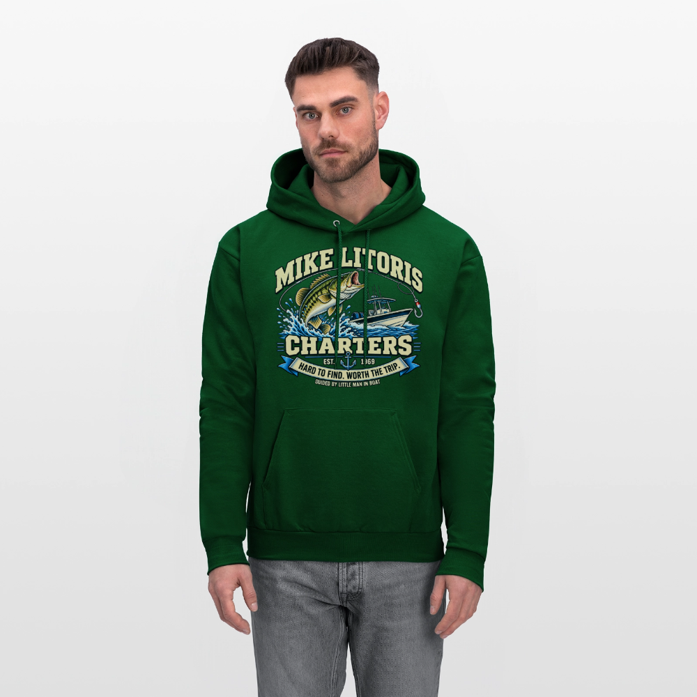 Mike Litoris Fishing Charters Hoodie Color: Black