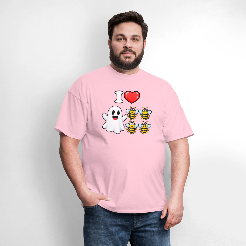 I Heart Boo Bees Funny Halloween T-Shirt Color: Navy