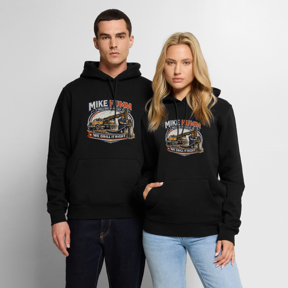 Mike Humm Drilling Service Funny Premium Hoodie - black