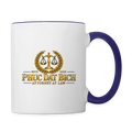 Phuc Dat Bich Attorney At Law Mug - white/cobalt blue