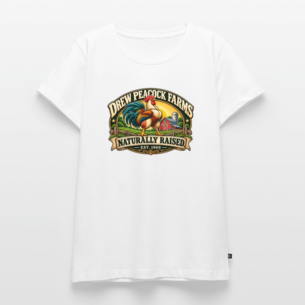 Drew Peacock Farms Women’s Premium T-Shirt - white