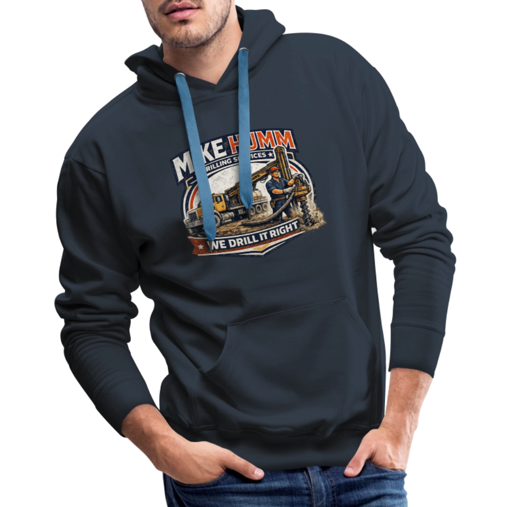 Mike Humm Drilling Service Funny Premium Hoodie - navy