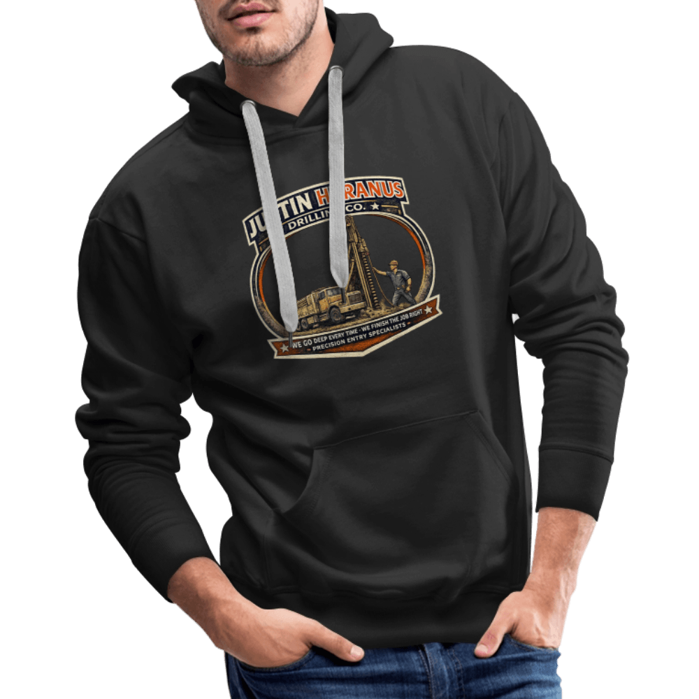 Justin Heranus Drilling Company Premium Hoodie Color: White