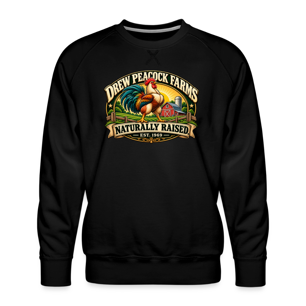 Drew Peacock Farms Men's Premium Sweatshirt Color: Black